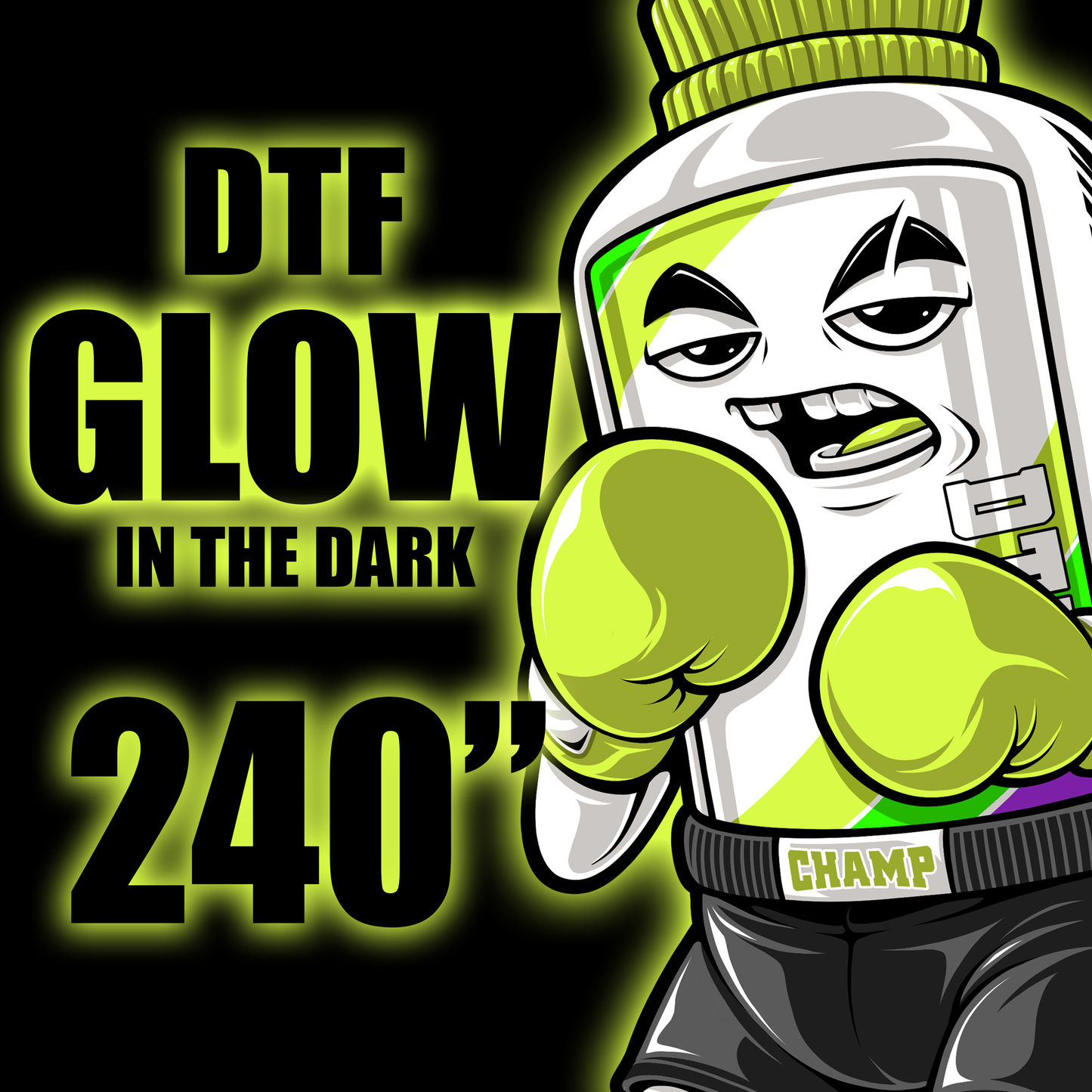 Glow In The Dark DTF Gang Sheet