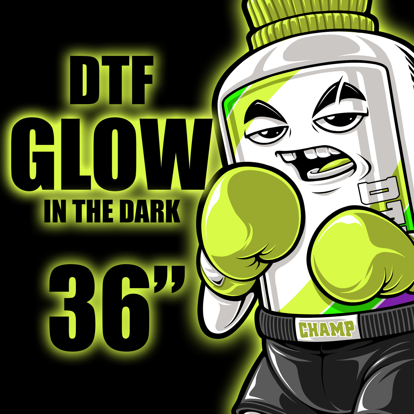 Glow In The Dark DTF Gang Sheet