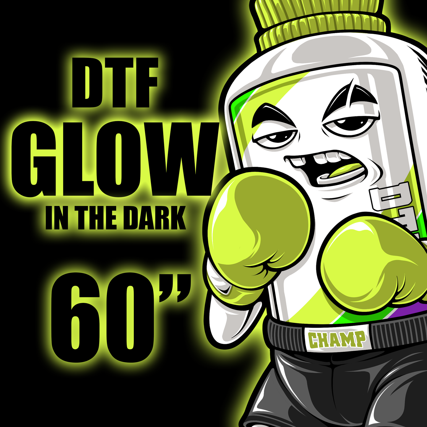 Glow In The Dark DTF Gang Sheet
