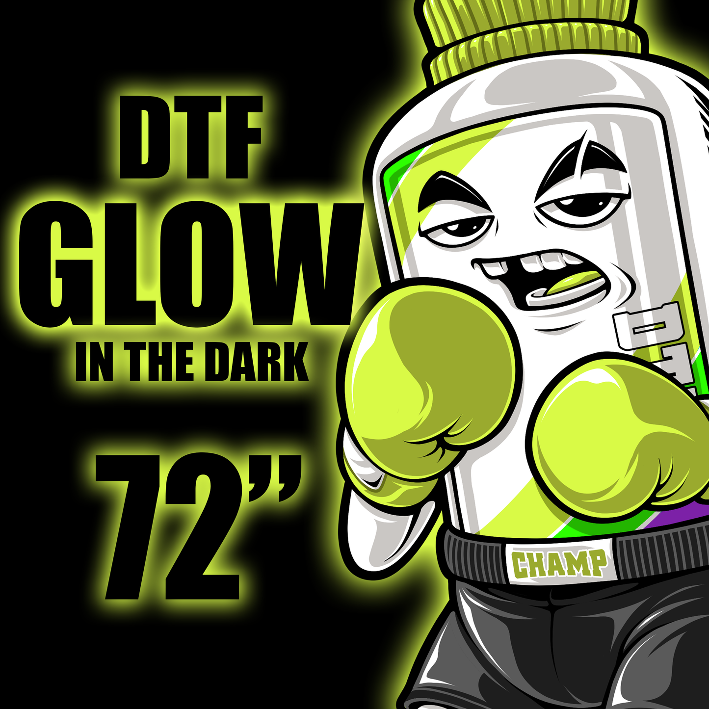 Glow In The Dark DTF Gang Sheet