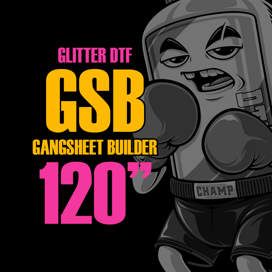 Glitter DTF Gang Sheet Builder