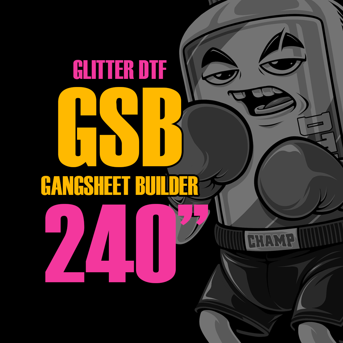Glitter DTF Gang Sheet Builder